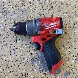Milwaukee M12 FUEL 12V Lithium-Ion Brushless Cordless 1/2 in. Hammer Drill (Tool-Only)