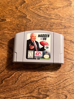 Madden NFL 99 Nintendo 64 Cartridge