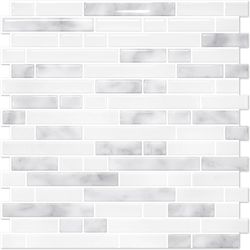 STICKGOO Peel and Stick Backsplash - 10 Sheets of 12”×12” - 3D Self Adhesive