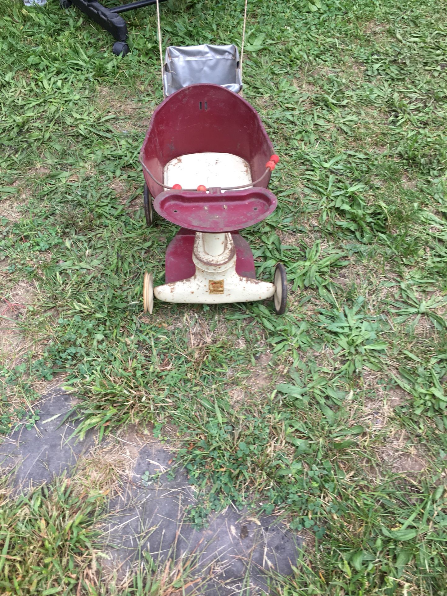 Antique doll stroller