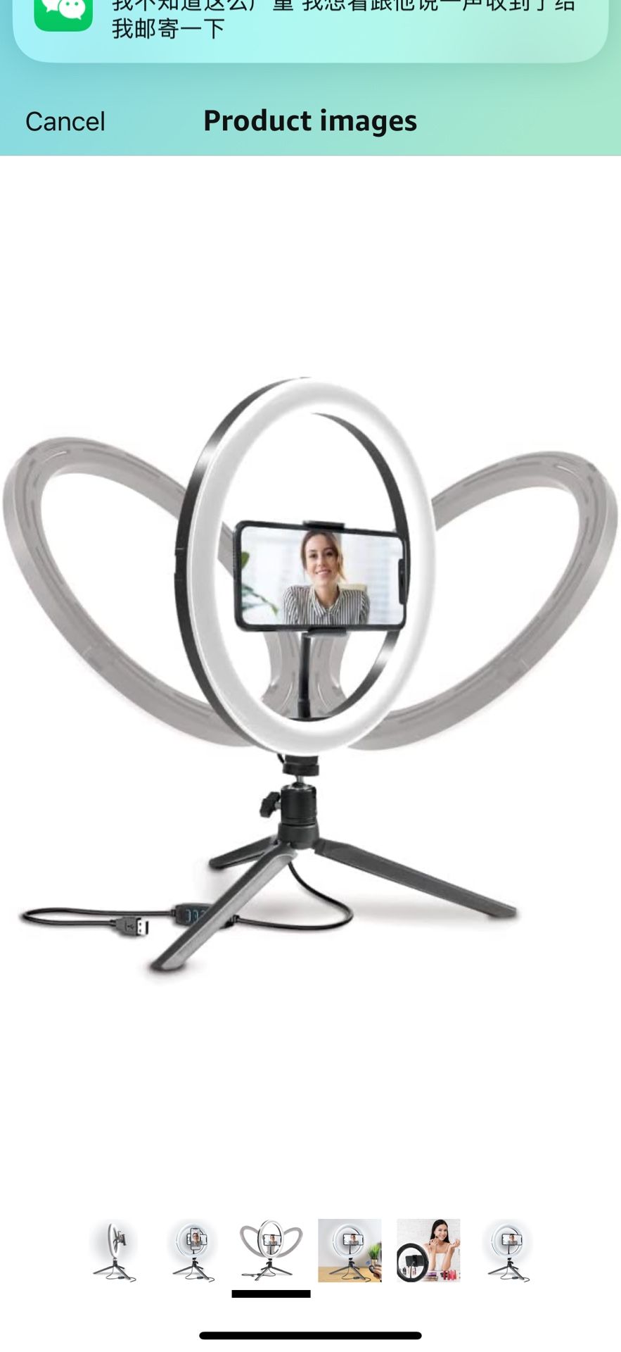 Bower 10'' Tabletop LED Ring Light, Dimmable, 3-Color Mode, 10-Level Brightness, Perfect for Vlogging, Streaming, Social Media, Compatible with Most S