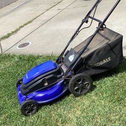 KOBALT electric lawnmower works perfect excellent condition
