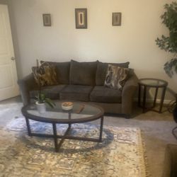 Sofa & Love Seat W/ Coffee & End Tables