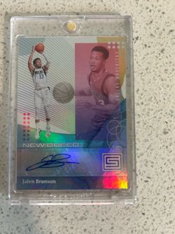 2018-2019 Panini Status New Breed Jalen Brunson signed Rookie card