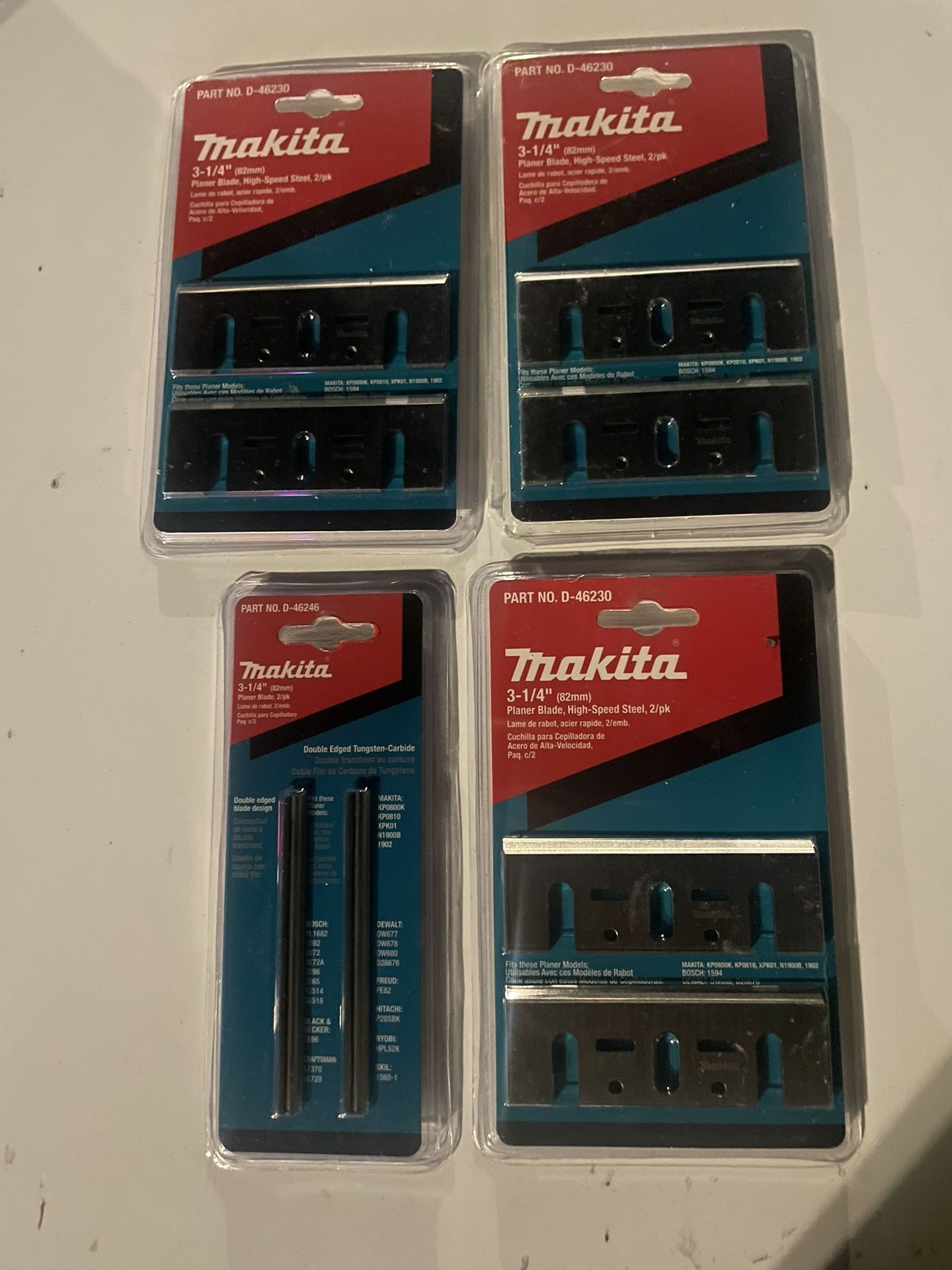 Makita 3-1/4” (82mm) 3 Brand New Packs And 1 Pack Of Makita 3-1/4”