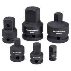 GEARWRENCH 6 Piece 1/4", 3/8", 1/2", 3/4" Drive Impact Adapter Set *84928A-07*