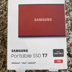 Samsung Portable SSD T7 1TB Red