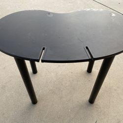 Black Carbon Fiber Gaming Desk W/ Headphone/Cupholder