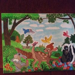 Bambi Thumper and Flower