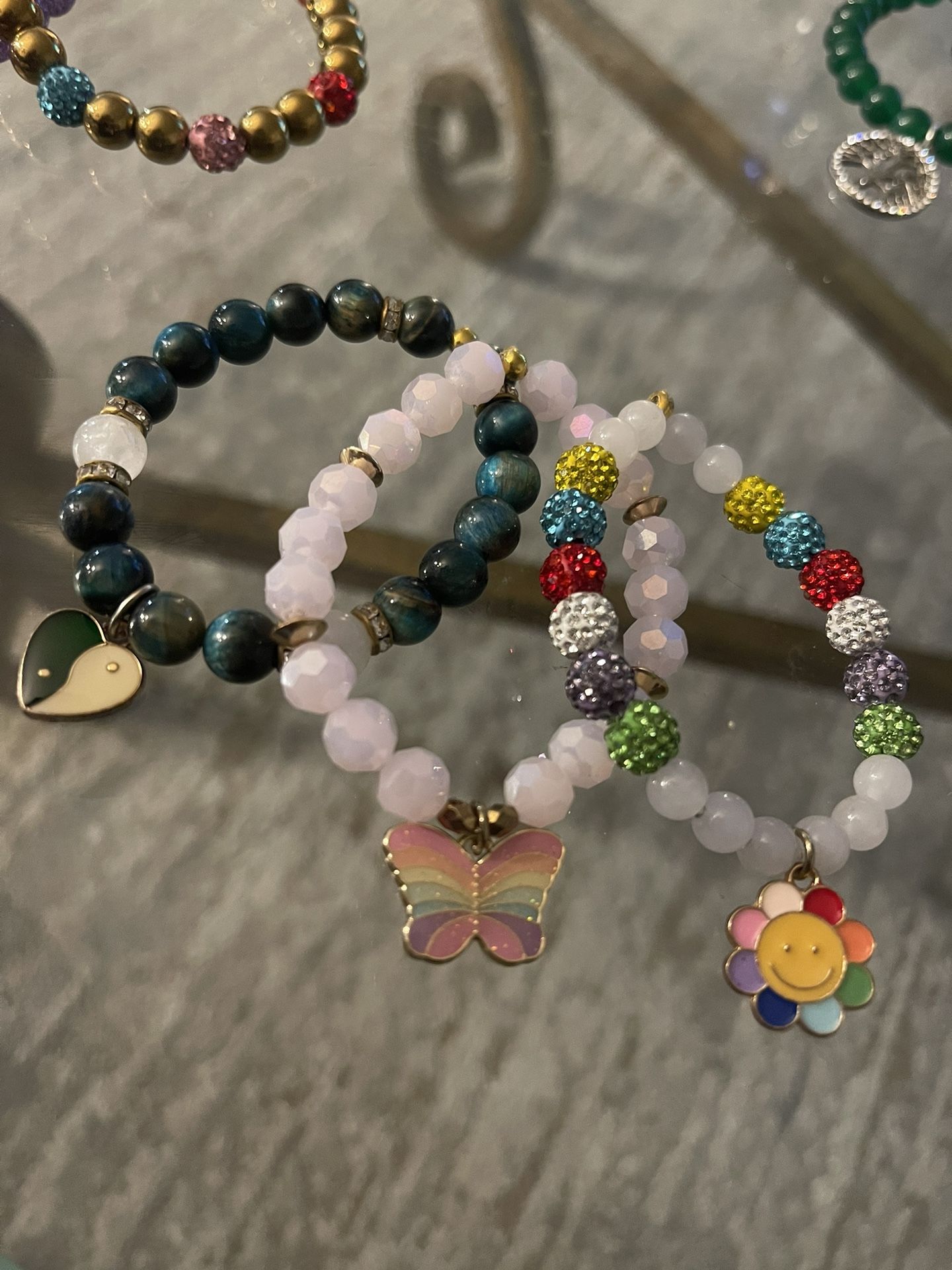 3 little girl bracelets 
