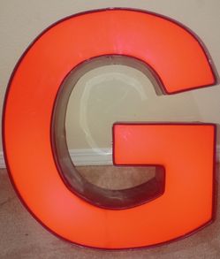 Capital LETTER "G' LED Outdoor Retail Sign Letter