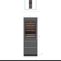 🔥 NEW – Designer Wine Storage with Refrigerator Drawers (Panel Ready) 🔥  Upgrade your luxury kitchen or bar with this brand-new 30” Designer Wine St