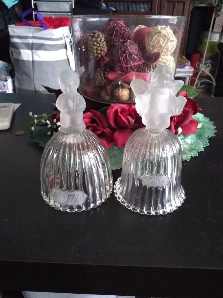 vintage glass bells $15 each