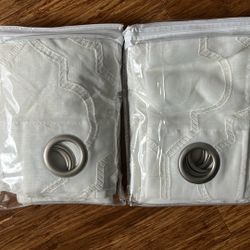 Beige Curtains Set  Of 2