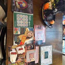 1990s stationary, cross stitch, & Quilting