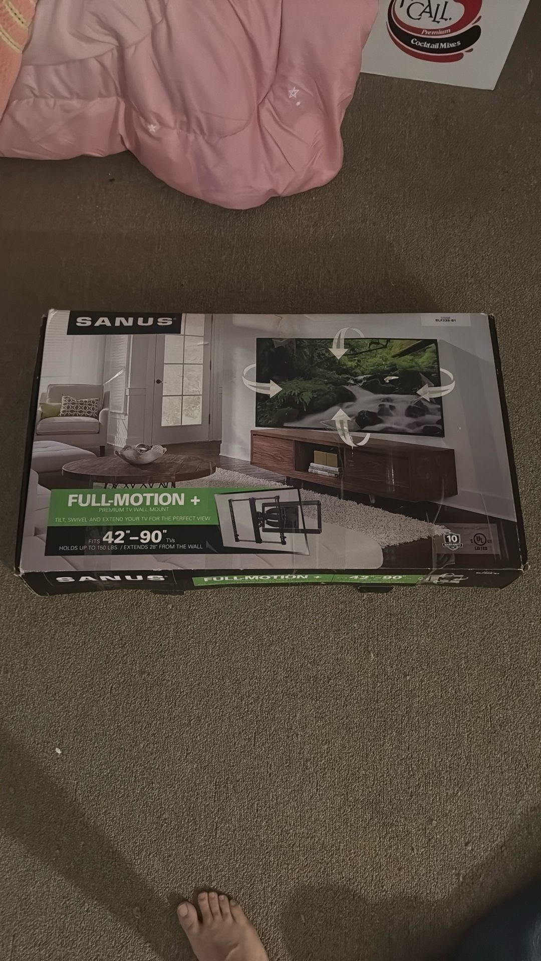 Sanus Full Motion TV Mount 42”-90”