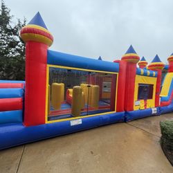 48Ft obstacle Course With Slide 
