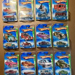 2009 Hot Wheels Super Treasure Hunt Set 53 55 Chevy 49 Merc Bone Shaker 65 Mustang