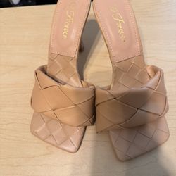 Nude Heel Sandals