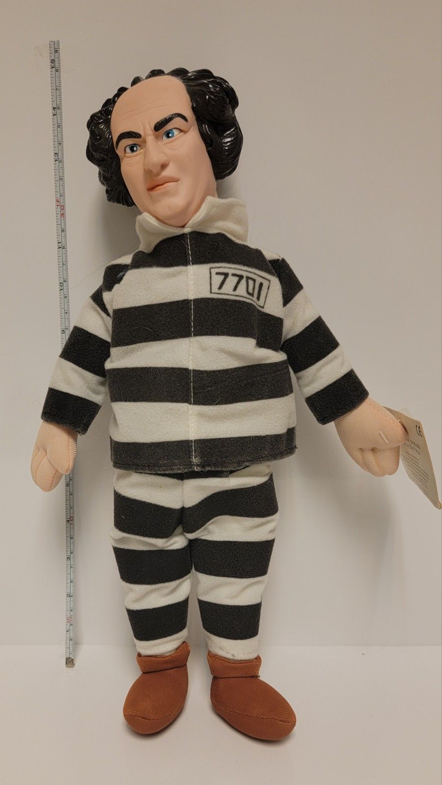 1999 Three Stooges - Larry Prison Jail Plush Stuffed Doll 15"