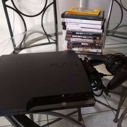 PS3 With Games And Controller