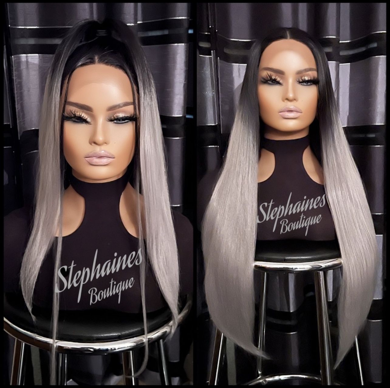 Human Hair Blended Lace Front Wig