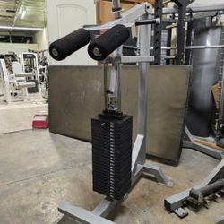 Commercial grade standing calf gym equipment exercise fitness weight machine