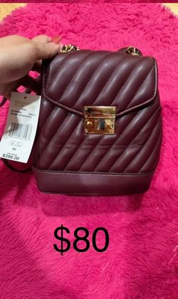 Michael Kors Merlot Quilted Mini Backpack