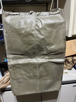 US Army Waterproof Rubber Line, Nylon Bag, 18x26 W/ Handle