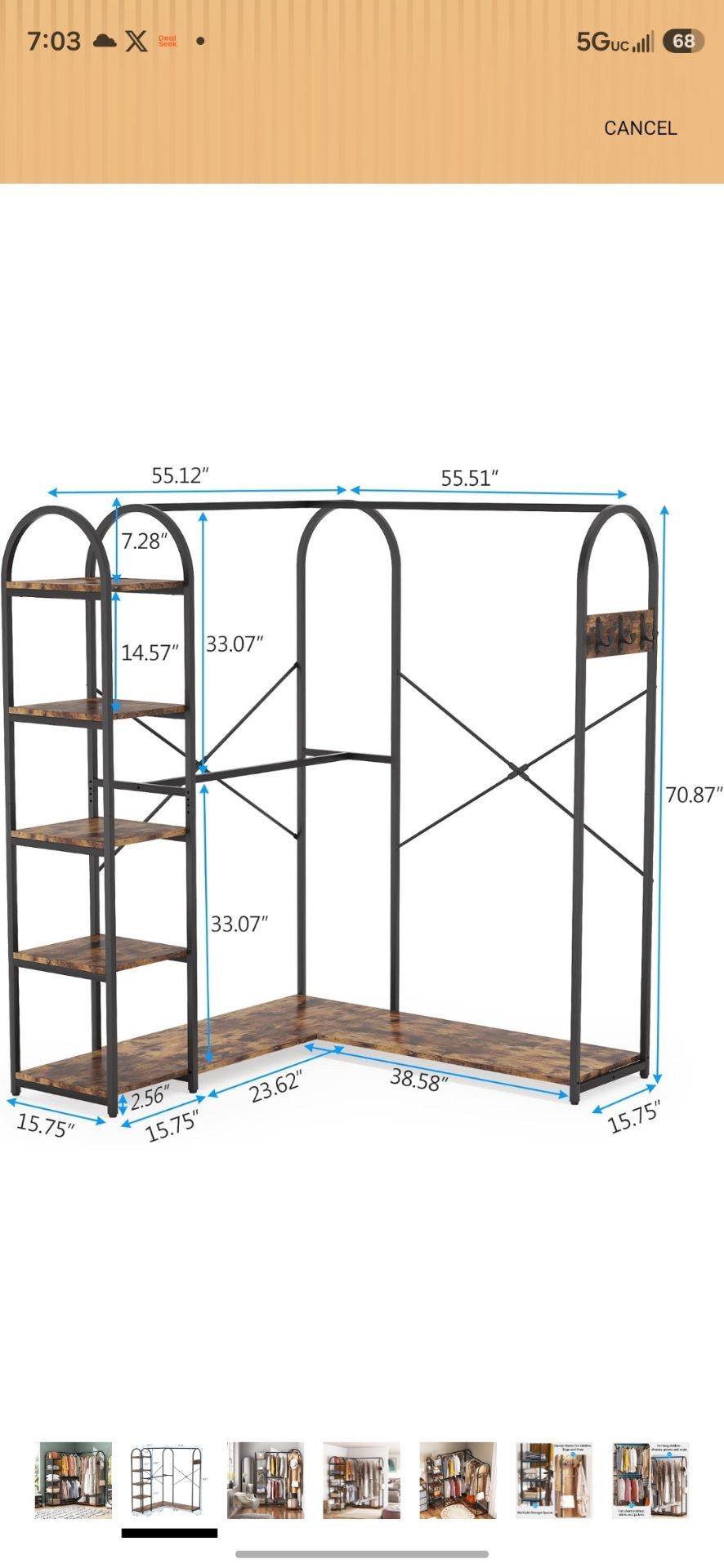 Closet organizer