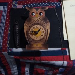  "🦉 Owl Cuckoo Clock . Vintage 1950 German.