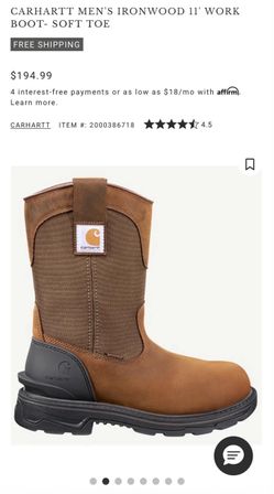 Carhartt boots Sz 11