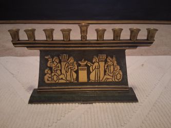 Vintage Dayagi Israel Brass  Menorah
