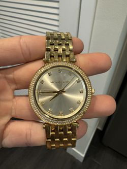 Michael Kors Gold Watch With Crystals
