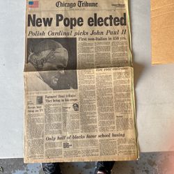 Chicago Tribune Pope John Paul II Elected