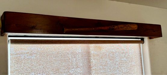 Handmade wood baseball shelf Louisville Slugger Wood Baseball Bat