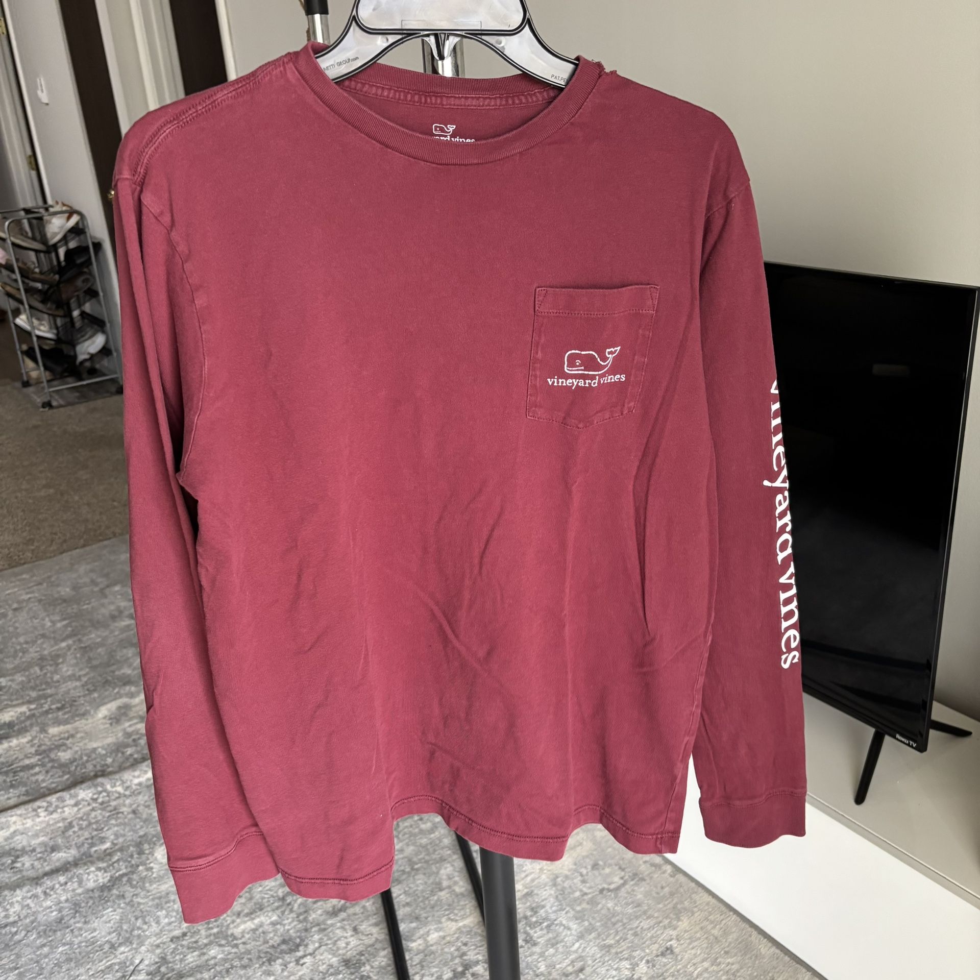 Vineyard Vines Youth Long-Sleeve Vintage Whale Pocket Tee