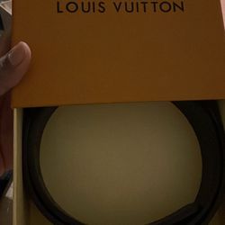 LV Checkered Belt