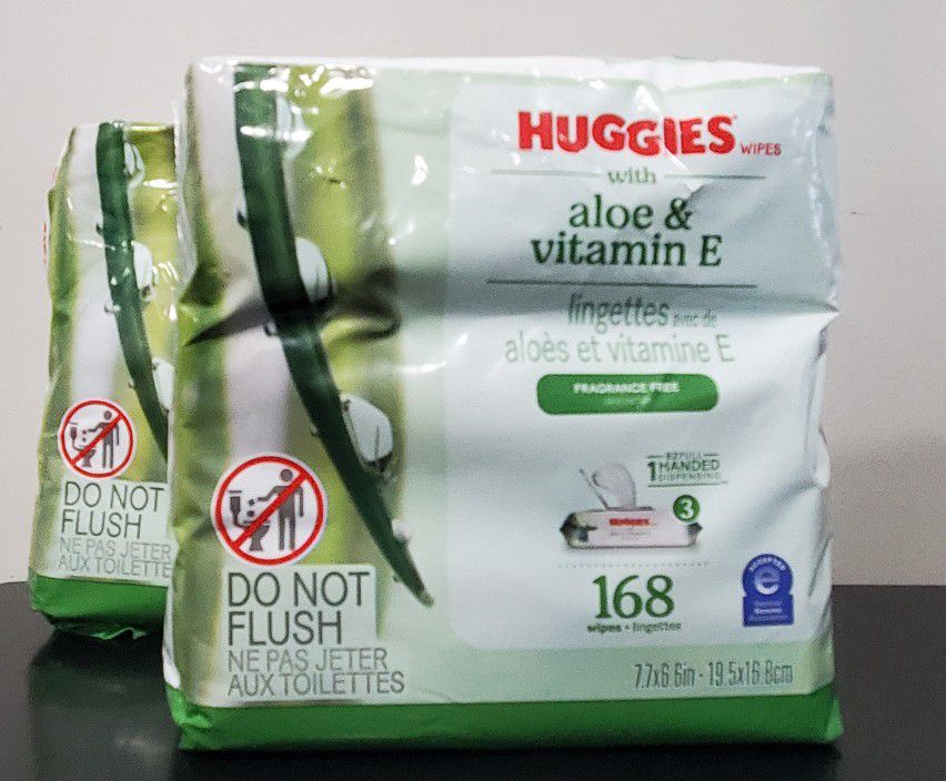 2 Bags Of Huggies Wipes For $9 Total Wipes 336