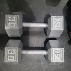 30lbs Dumbells Weights 