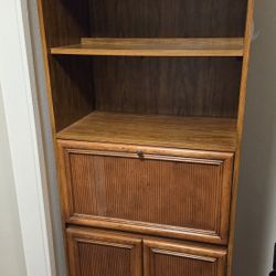 Tall Bookcase Cabinet Wood