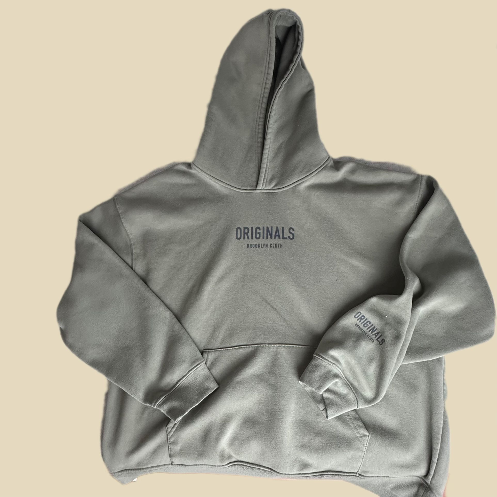 Originals Brooklyn Cloth Men's Fleece Hoodie Size XL Gray