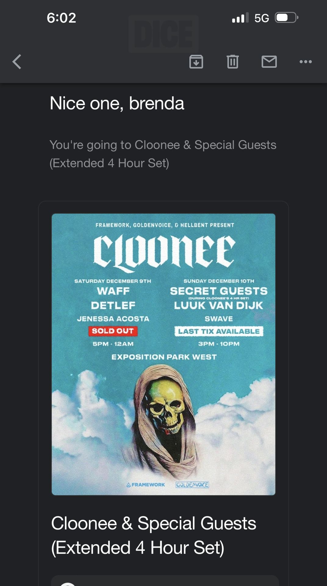 Cloone show