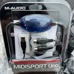 NEW - M-Audio Midisport Uno Cable 