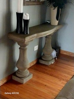Fiberglass Cement Looking Side Table 