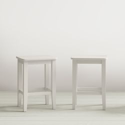 Eastern Tides Blanc Backless Counter Stool (Set of 2)
