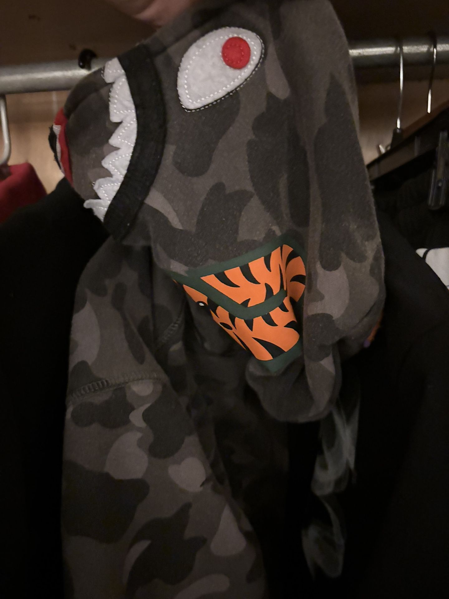 Bape hoodie black camo