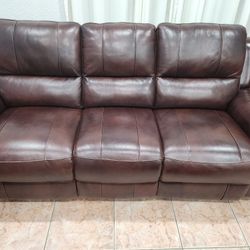 Leather Couch Electric Recliner 