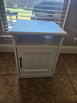 White Nightstand Cabinet
