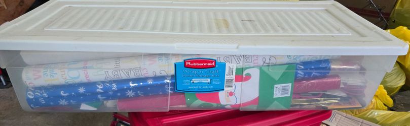 Large gift wrap tub